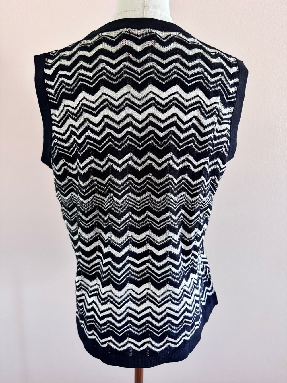 Missoni for Target Black & White Chevron Knit Tank - Picture 3 of 7